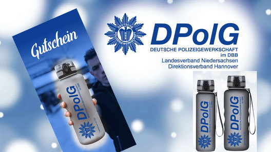Faltbare Trinkflasche - DPolG Markt select